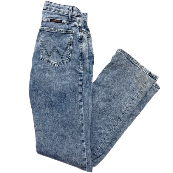 Wrangler Willow Jeans Ultimate Riding Mid Rise Boot Cut Light Wash‎ Womens 30X36 - Picture 1 of 6